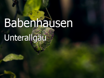 Babenhausen Landkreis Unterallgäu Babenhausen Kleinstadt