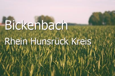 Bickenbach Rhein-Hunsrück-Kreis Bickenbach Große Landstadt