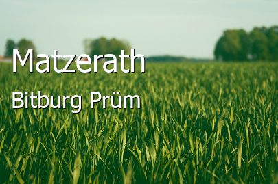 Matzerath Landkreis Bitburg-Prüm Matzerath Kleines Dorf