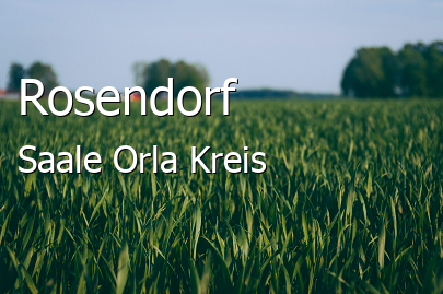 Rosendorf Saale-Orla-Kreis Rosendorf Kleines Dorf