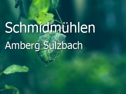 Schmidmühlen Landkreis Amberg-Sulzbach Schmidmühlen Landstadt