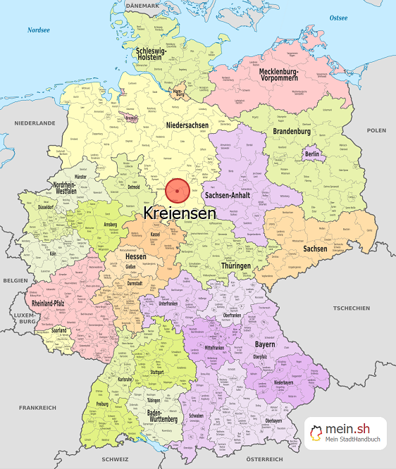 Deutschlandkarte mit Kreiensen