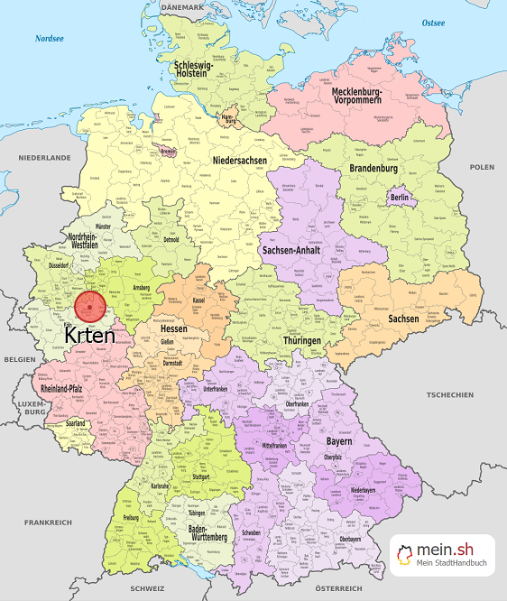 Deutschlandkarte mit Krten
