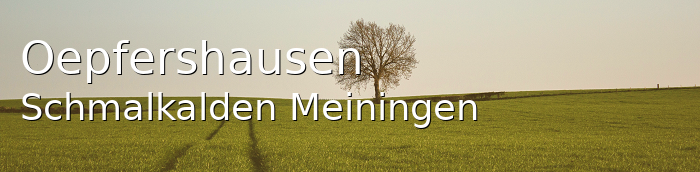 Oepfershausen Landkreis Schmalkalden-Meiningen Oepfershausen Kleines Dorf