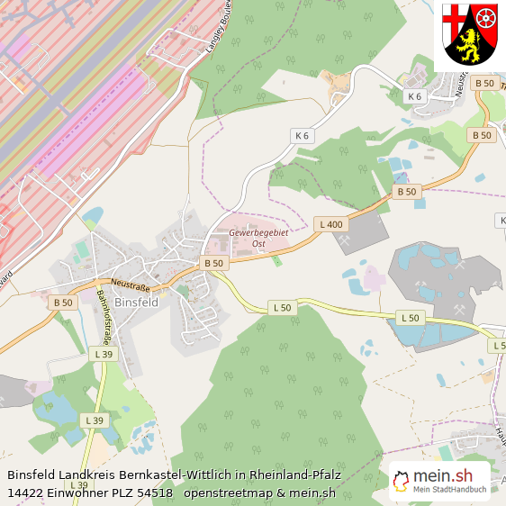 Binsfeld Groes Dorf Lageplan