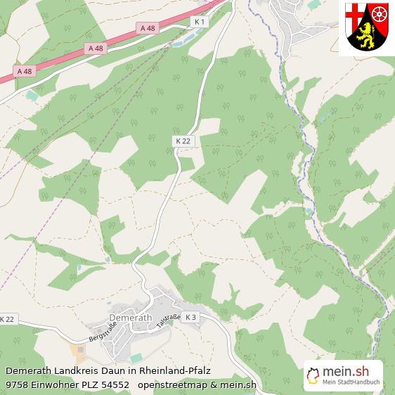 Demerath Kleines Dorf Lageplan