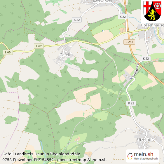 Gefell Kleines Dorf Lageplan