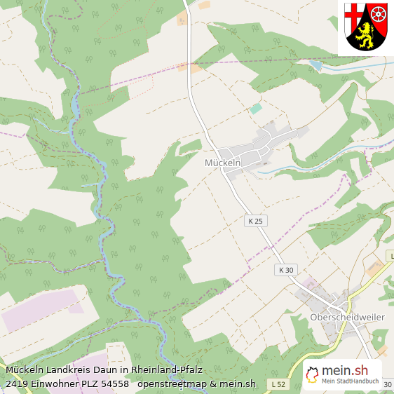 Mückeln Landkreis Daun Lageplan © Openstreetmap Contributors Mückeln Kleines Dorf Lageplan