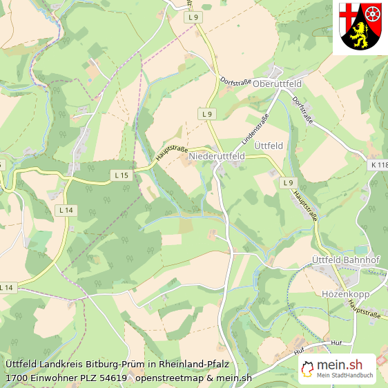 ttfeld Kleines Dorf Lageplan