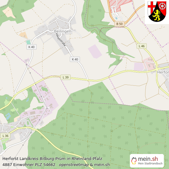 Herforst Groes Dorf Lageplan
