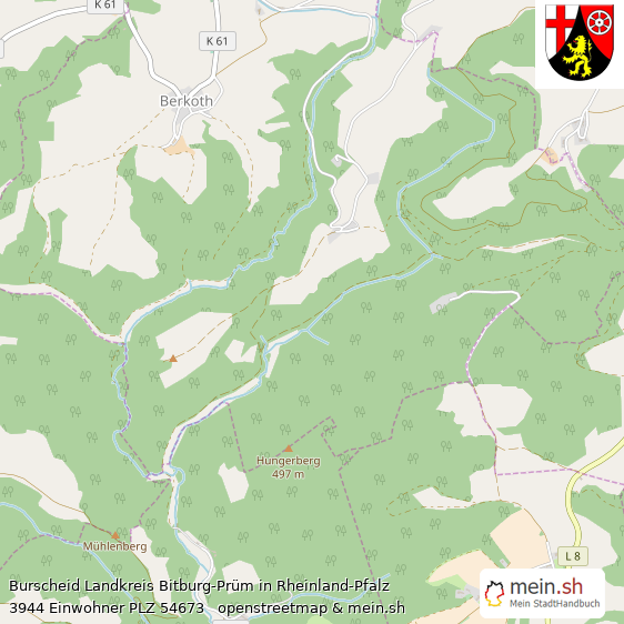 Burscheid Kleinstadt Lageplan
