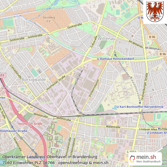 Oberkrmer Kleinstadt Lageplan