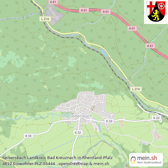 Seibersbach Groes Dorf Lageplan