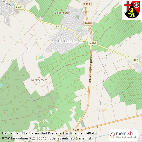 Hackenheim Landstadt Lageplan