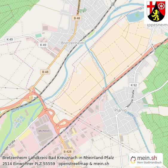 Bretzenheim Landstadt Lageplan