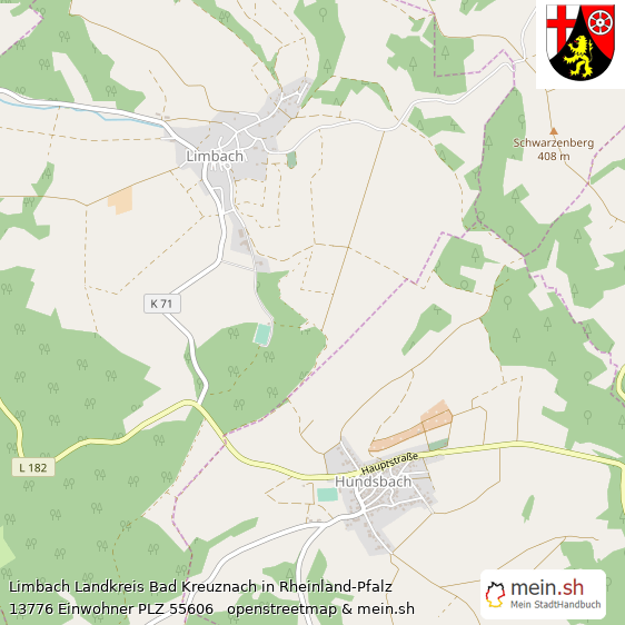 Limbach Kleines Dorf Lageplan