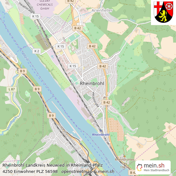 Rheinbrohl Landstadt Lageplan