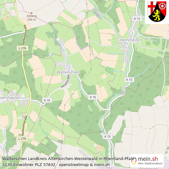 Walterschen Kleines Dorf Lageplan