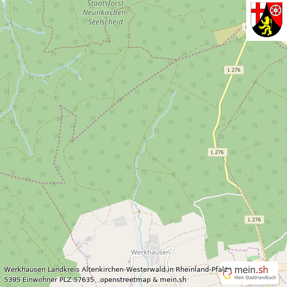 Werkhausen Kleines Dorf Lageplan