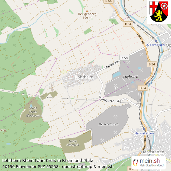 Lohrheim Dorf Lageplan