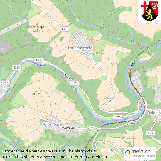 Langenscheid Rhein-Lahn-Kreis Lageplan © Openstreetmap Contributors Langenscheid Dorf Lageplan