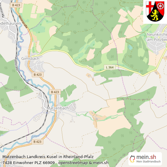 Matzenbach Dorf Lageplan