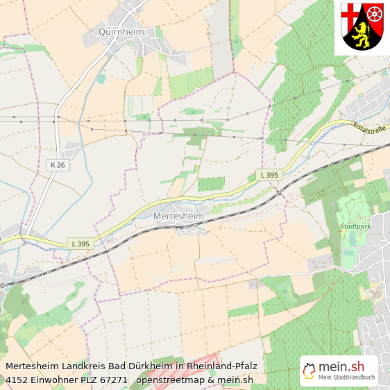 Mertesheim Kleines Dorf Lageplan