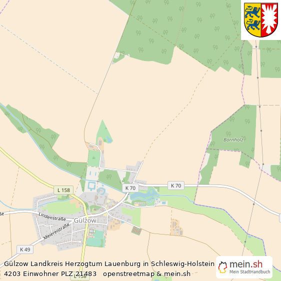 G?lzow Gro?es Dorf Lageplan