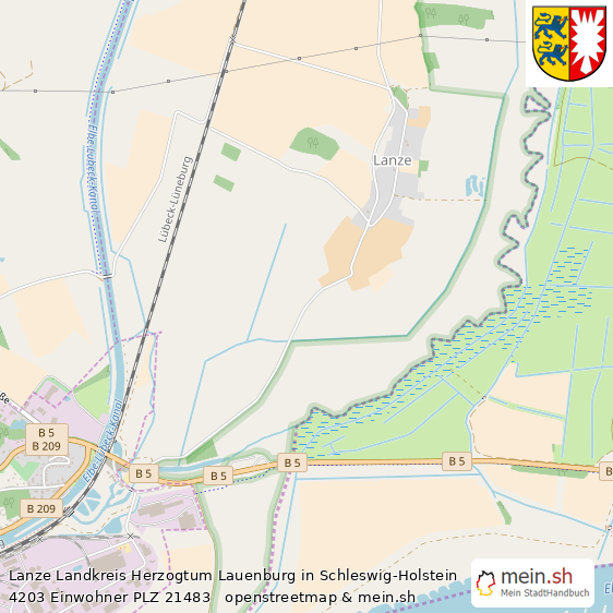 Lanze Kleines Dorf Lageplan