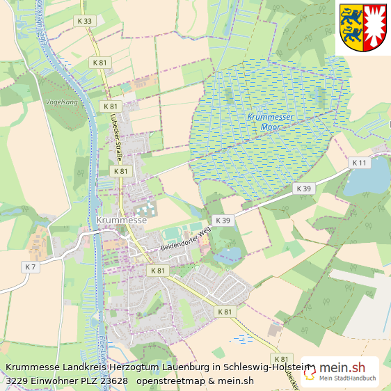 Krummesse Landkreis Herzogtum Lauenburg Lageplan © Openstreetmap Contributors Krummesse Großes Dorf Lageplan