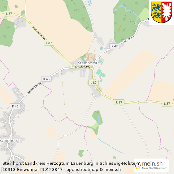 Steinhorst Dorf Lageplan