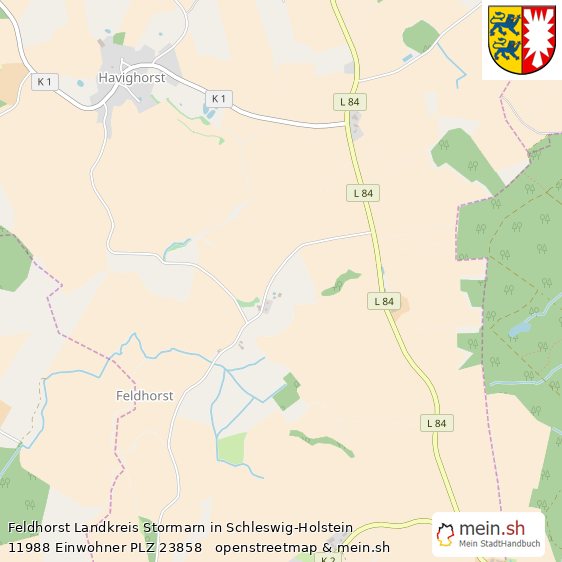 Feldhorst Dorf Lageplan