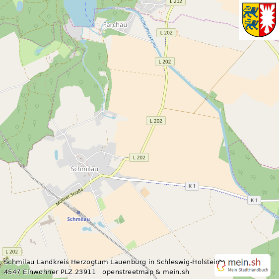 Schmilau Dorf Lageplan