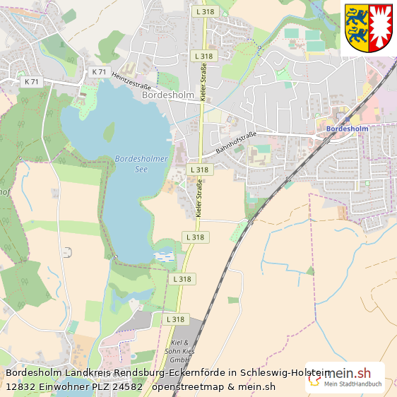 Bordesholm Gro?e Landstadt Lageplan