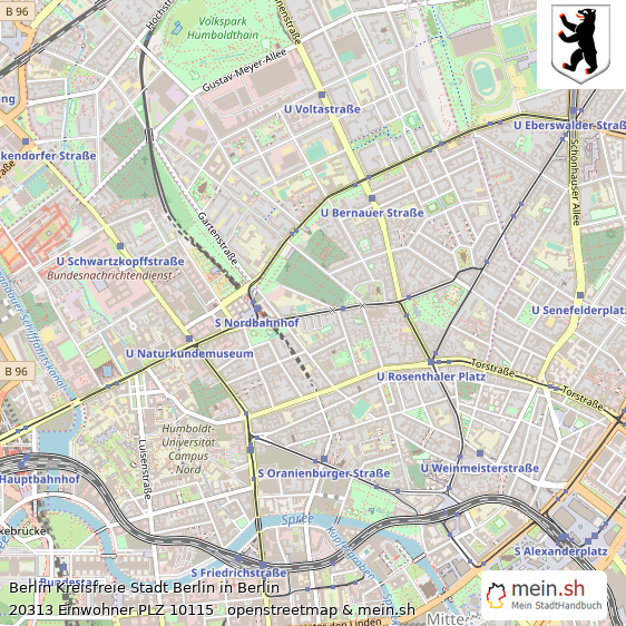 Berlin Metropole Lageplan