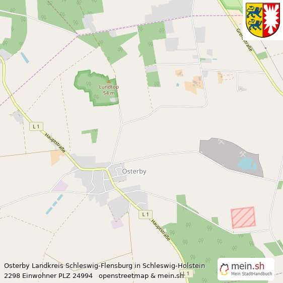 Osterby Dorf Lageplan