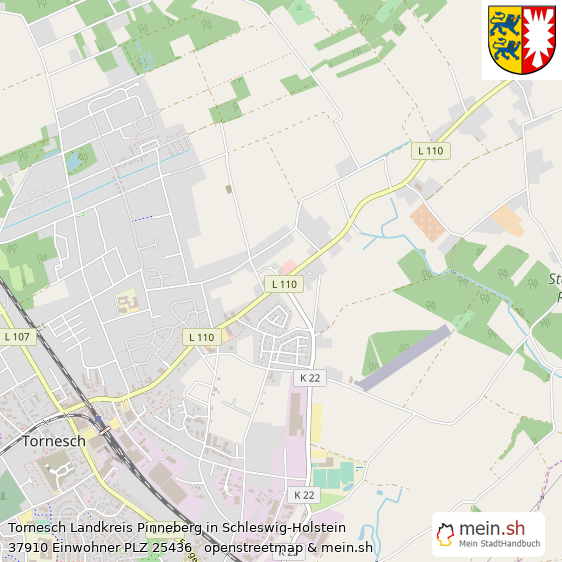 Tornesch Landkreis Pinneberg Lageplan © Openstreetmap Contributors Tornesch Kleinstadt Lageplan