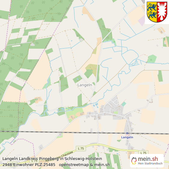 Langeln Dorf Lageplan