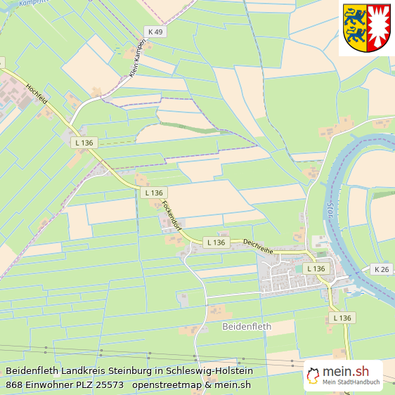 Beidenfleth Dorf Lageplan