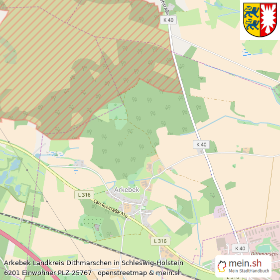 Arkebek Kleines Dorf Lageplan