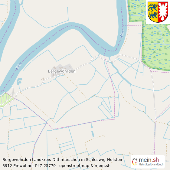 Bergewhrden Kleines Dorf Lageplan