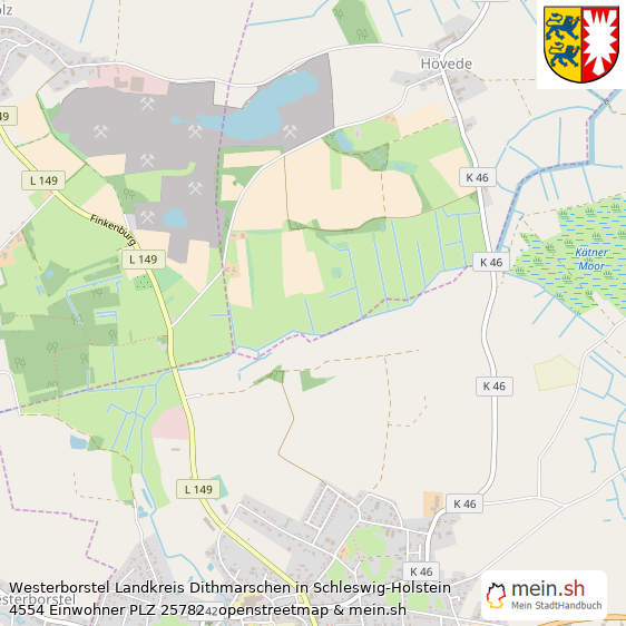 Westerborstel Kleines Dorf Lageplan