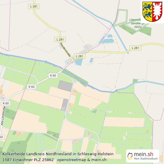 Kolkerheide Landkreis Nordfriesland Lageplan © Openstreetmap Contributors Kolkerheide Kleines Dorf Lageplan