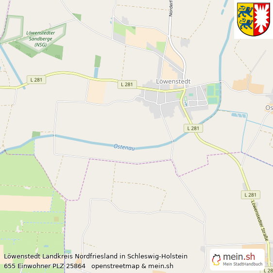 Lwenstedt Dorf Lageplan