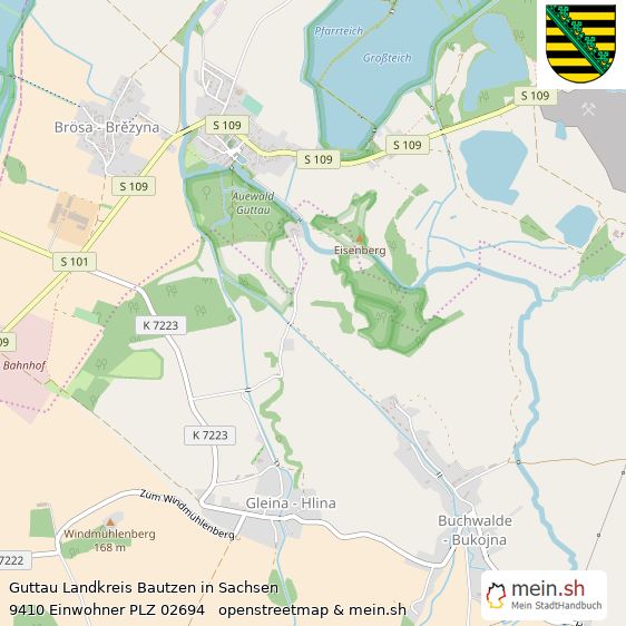 Guttau Groes Dorf Lageplan