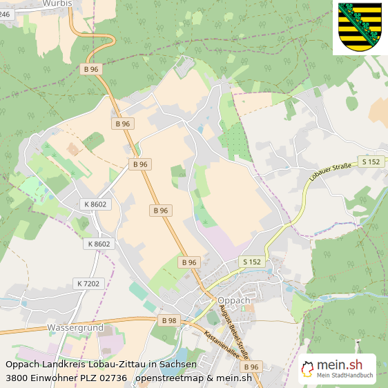 Oppach Landstadt Lageplan