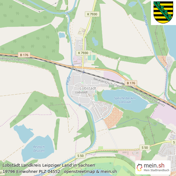 Lobstädt Landkreis Leipziger Land Lageplan © Openstreetmap Contributors Lobstädt Lageplan