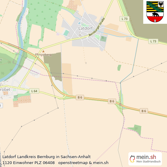 Latdorf Landkreis Bernburg Lageplan © Openstreetmap Contributors Latdorf Lageplan