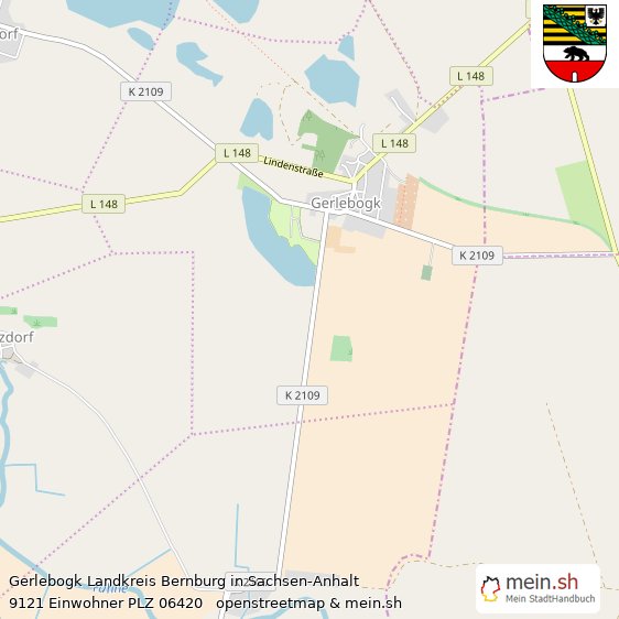 Gerlebogk Landkreis Bernburg Lageplan © Openstreetmap Contributors Gerlebogk Lageplan