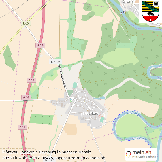 Pltzkau Groes Dorf Lageplan
